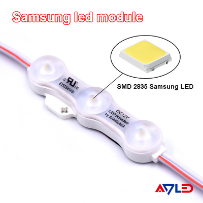 Samsung-van de LEIDENE de Injectie SMD 2835 3 Lamp Warme Witte 12V Module Lichtbron maakt IP68 waterdicht