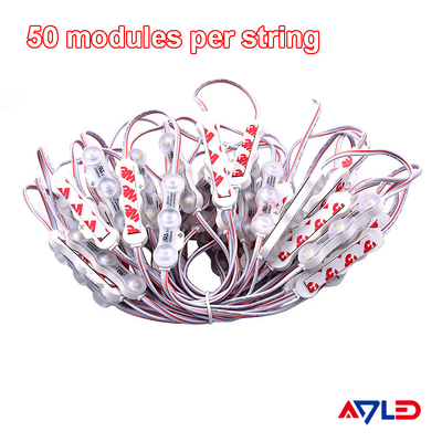 1.2W IP68 DC12V 3 LED-modules met LED SMD2835 160°straal met band achterkant