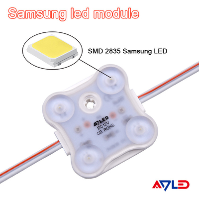 LEIDENE van de Dimmable Enige Kleur Module Licht Samsung 2835 Vierkant 4 Enige Kleur 12V IP68 voor Lichte Doos