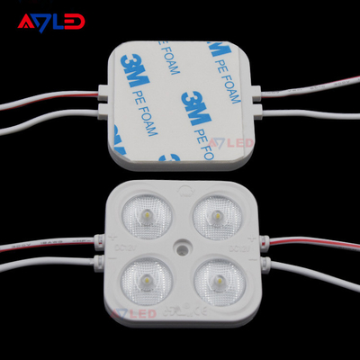 12v 4w led-injectie module voor buitenreclame smd 2835 vierkante 4 led-module van hoge kwaliteit