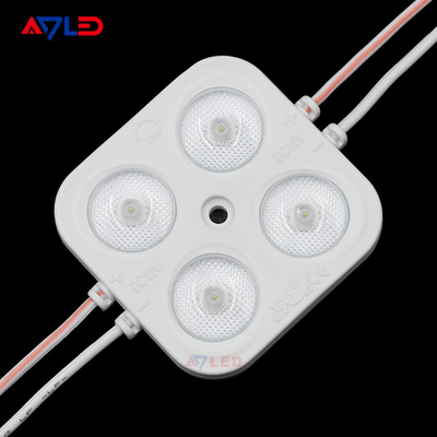 12v 4w led-injectie module voor buitenreclame smd 2835 vierkante 4 led-module van hoge kwaliteit