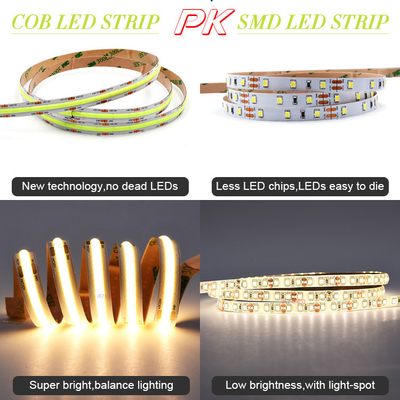 Premium Led Strip roll 5 Meter cob onder kast stripverlichting CRI90 528 led/m, 1000Lm/m