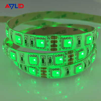 Groene kleur SMD 5050 60LEDs/M LED-strooklichten voor meubels Decoratie Hoog helder Waterdicht