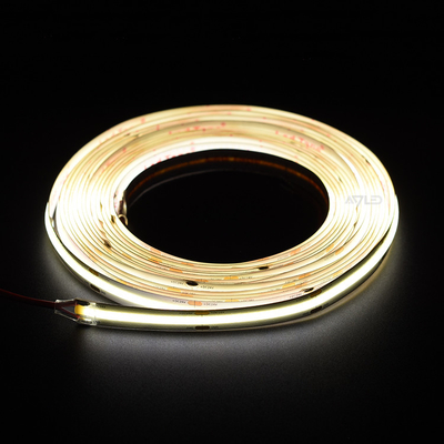 5mm Ultra Slim PCB Display Lighting DC24V 504LEDS COB Strip Light 3000K Waterdicht