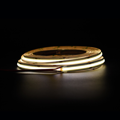 Superhelder 528 LEDs/M COB Led Strip 12V 24V 10MM Vlekloos geel COB/FOB Strip Light
