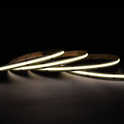 Superhelder 528 LEDs/M COB Led Strip 12V 24V 10MM Vlekloos geel COB/FOB Strip Light