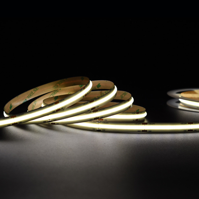 Geen minimale snijeenheid Vrije Warme Witte COB LED-strook 14W/M 5M Per rol 1400LM/M