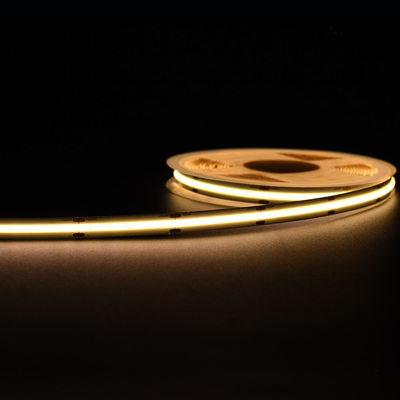 Geen minimale snijeenheid Vrije Warme Witte COB LED-strook 14W/M 5M Per rol 1400LM/M