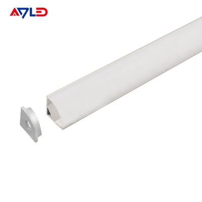 16*16mm Hangend geleid aluminium geanodiseerd aluminium extrusie geleid profiel oppervlak hoek gemonteerd geleid lichtstrook profiel
