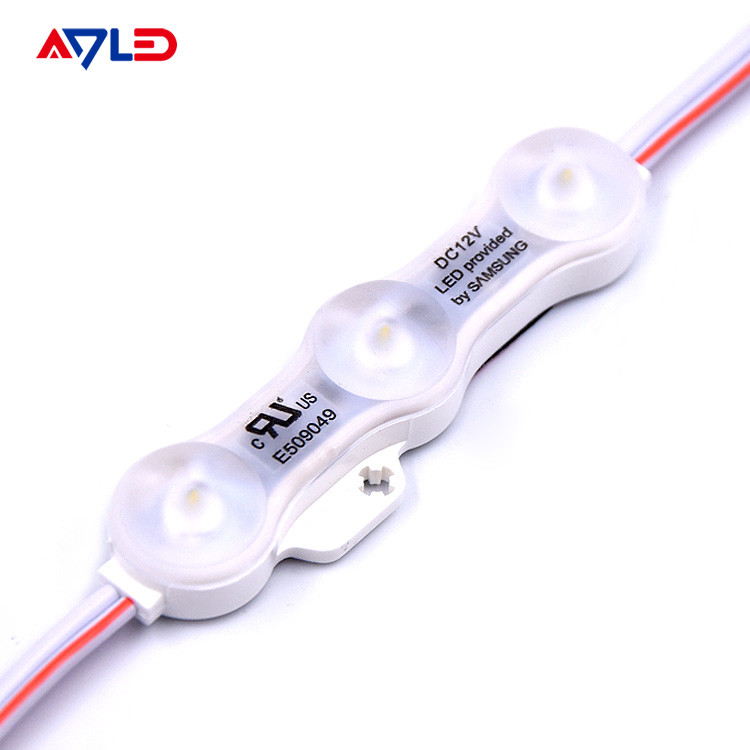 1.2W IP68 DC12V 3 LED-modules met LED SMD2835 160°straal met band achterkant