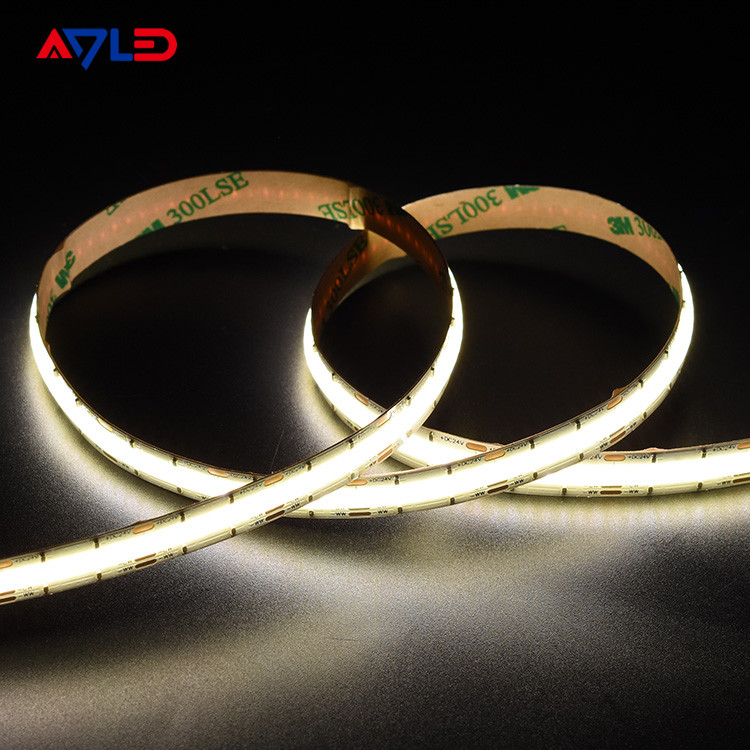 Hoge dichtheid DC24V puntloze voering LED afstembare CCT (2700K-6500K) COB 640Leds striplicht laagspanningsbandlicht