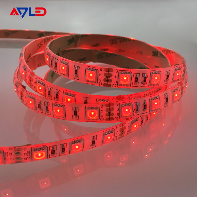 RGB 5050 rood kleur LED Strip Light, 60/m, 10mm breed, door de 5m Reel groothandel