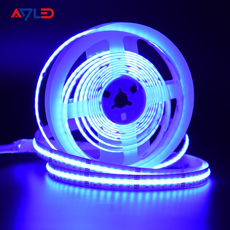 COB 840 LED's RGB CCT Led Strip 16W/M Hoge helderheid dotloze kleurrijke band FOB LED voor interieurkamerdekor