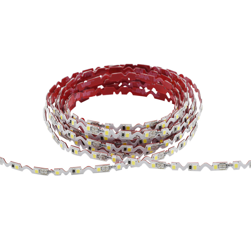 Buigbare LED-strooklichten DC 12V - zigzag led-strook flexibele witte kleur super helder voor achtergrondverlichting led-kanaalletters