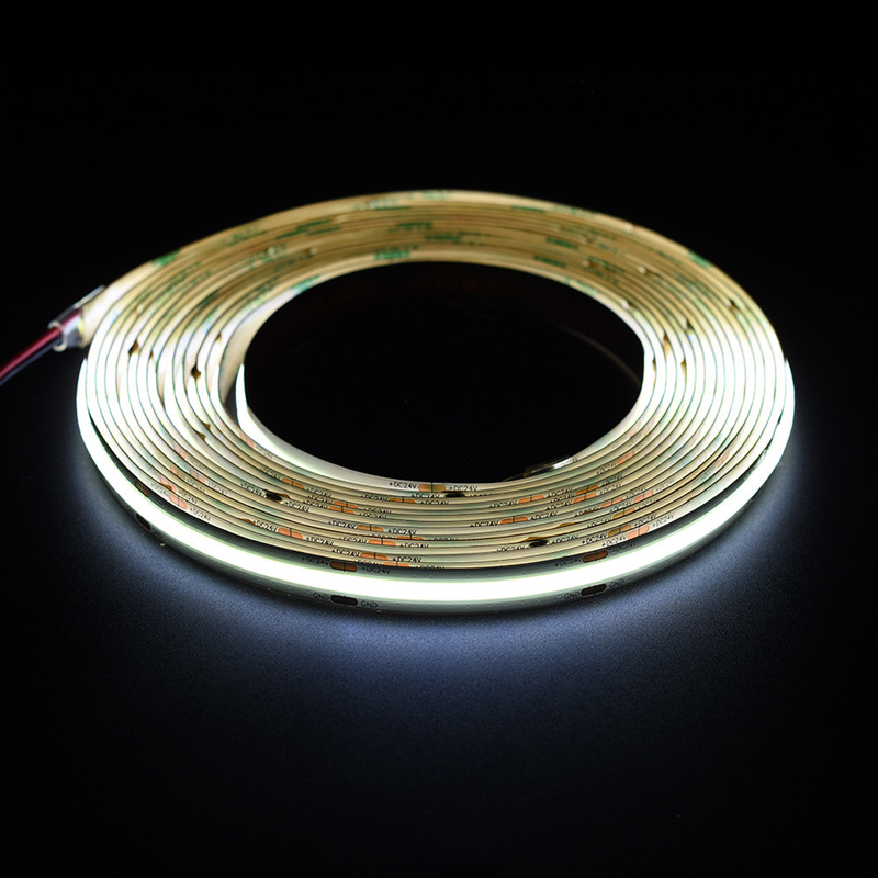 Levering 528 Chips 10mm Cob Led Strip Light 12V/24V voor Kasten DIY Lighting Projects