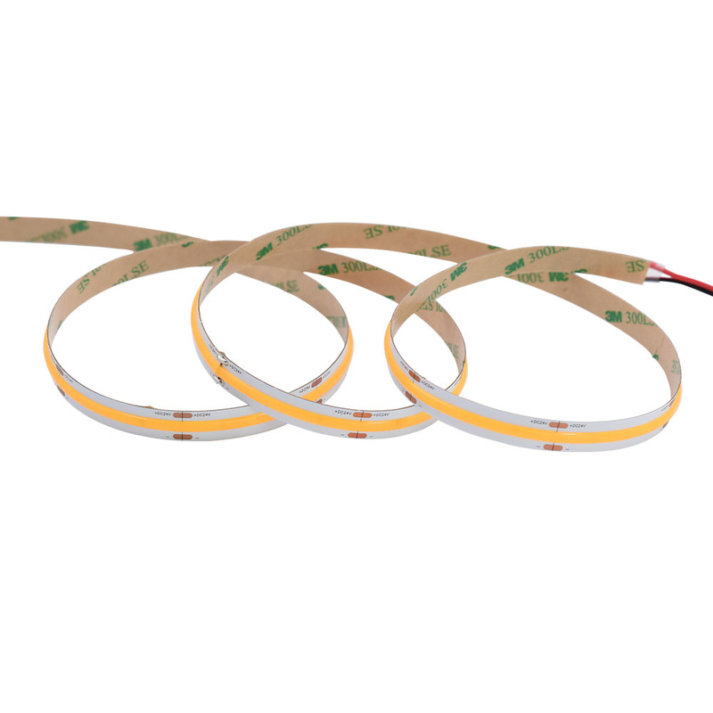 Hoge helderheid Hoge CRI (90-98) COB-strook met 528 LED's per meter, 10 mm breed, DC24V LED-bandlicht