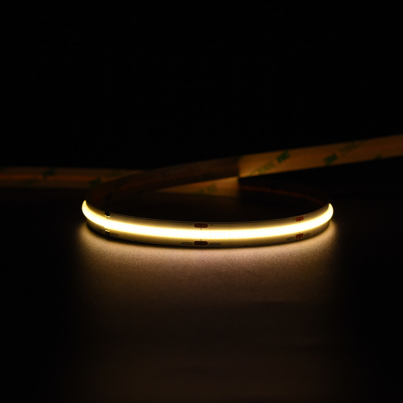 Geen minimale snijeenheid Vrije Warme Witte COB LED-strook 14W/M 5M Per rol 1400LM/M